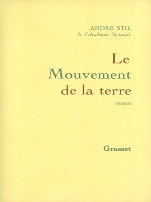 cover image of Le mouvement de la terre